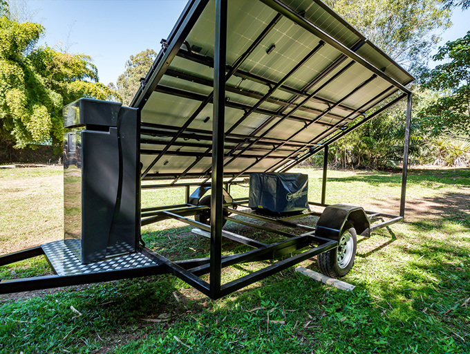 Solar System Package Mounted on a Trailer 