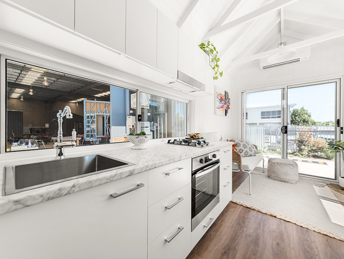 Casuarina 8.4 - Cathedral ceiling with exposed rafters