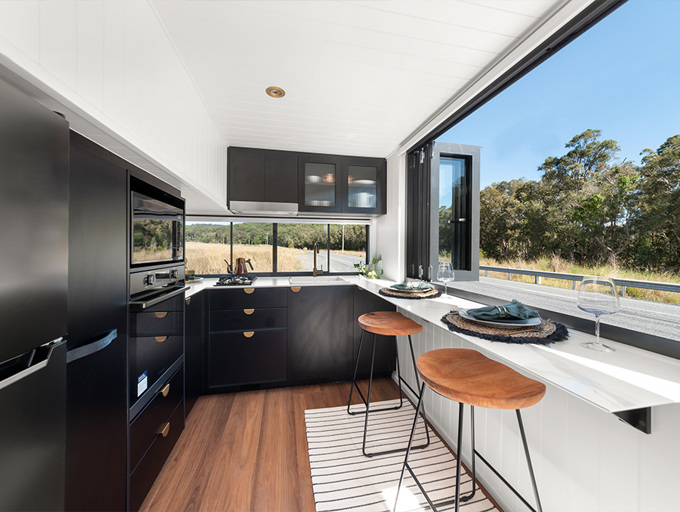 Hazel 8.4 - Brekky Bar With Bi-Fold Servery Window